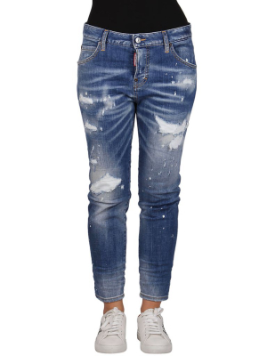 Dsquared2 Distressed Skinny Leg Jeans