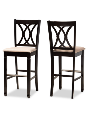 Set Of 2 Calista Barstool - Baxton Studio