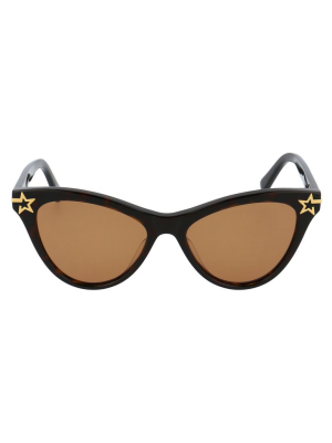 Stella Mccartney Eyewear Star-stud Cat-eye Frame Sunglasses