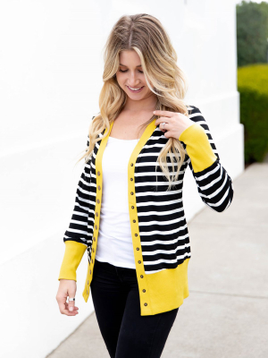 Harvey Cardigan - Yellow