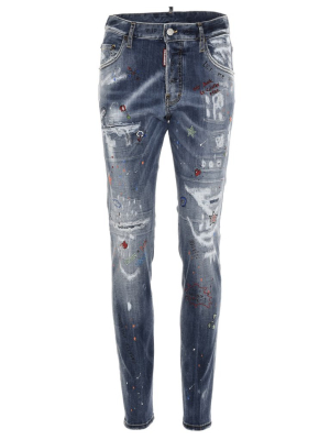 Dsquared2 Distressed Skinny Jeans