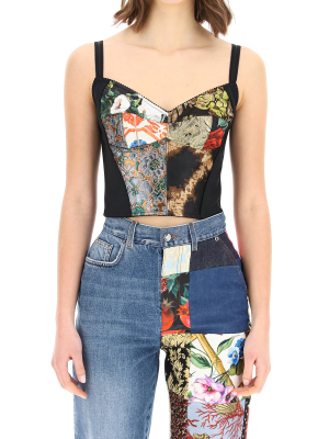 Dolce & Gabbana Patchwork Crop Top