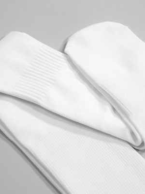 Basic White Over The Knee Sport Socks