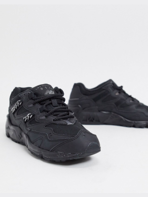New Balance 850 Chain Metallic Sneakers In Black