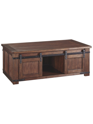 Budmore Rectangular Cocktail Table Brown - Signature Design By Ashley