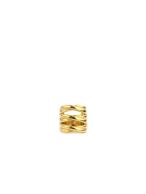 Bold Crisscross Statement Ring