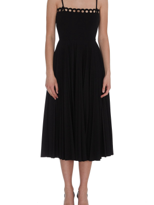 Redvalentino Pleated Midi Dress