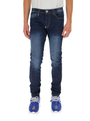 Philipp Plein Mid-rise Straight Jeans