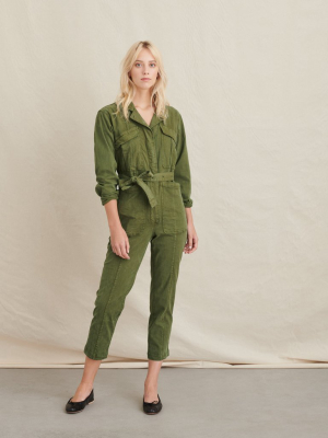 Expedition Jumpsuit In Washed Twill