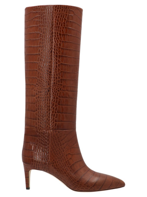 Paris Texas Knee-high Embossed Boots