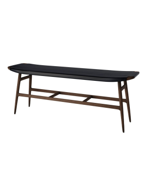 Freja Bench - Leather Seat