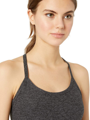 Beyond Yoga Slim Racerback Cropped Tank Charcoal