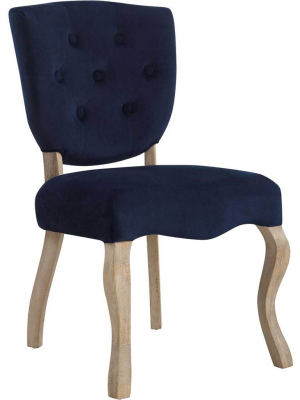 Angie Velvet Dining Side Chair Midnight Blue