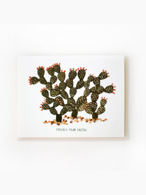 Prickly Pear Cactus Card