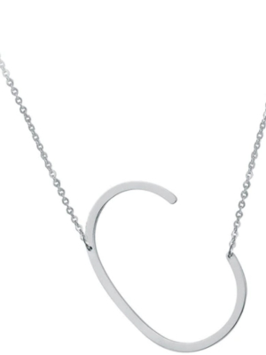 Initial Necklace - Silver