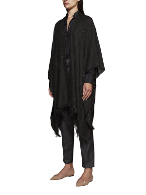 Brunello Cucinelli Fringed Hem Cardigan