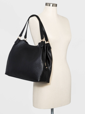 Zip Closure Satchel Handbag - A New Day™