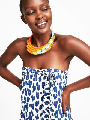 Isolo Maasai Beaded Necklace | Orange