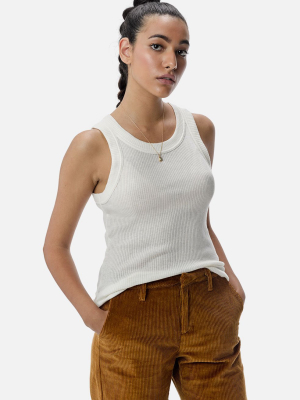 Dawn Cashmere Rib Tank / Ivory