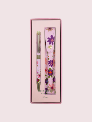 Pacific Petals Stylus Pen With Pouch