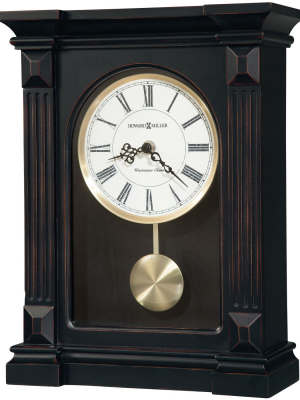 Howard Miller 635187 Howard Miller Mia Mantel Clock 635-187 Worn Black (brown Undertone)