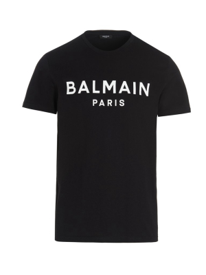 Balmain Logo Print Round-neck T-shirt