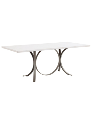 Manhattan Rectangle Dining Table In Raw Cotton Design By Redford House