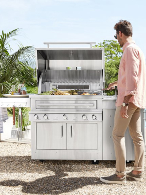 Kalamazoo Hybrid Freestanding Grill With Side Burner