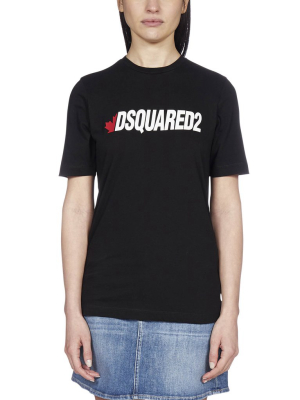 Dsquared2 Logo Print Crewneck T-shirt