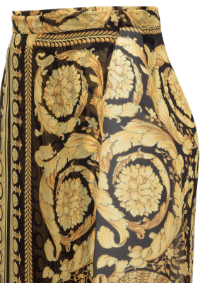 Versace Barocco-printed Wrapped Beach Cover-up