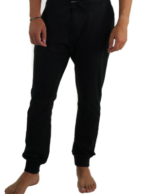 Men's Jersey Jogger Lounge Pants - Black