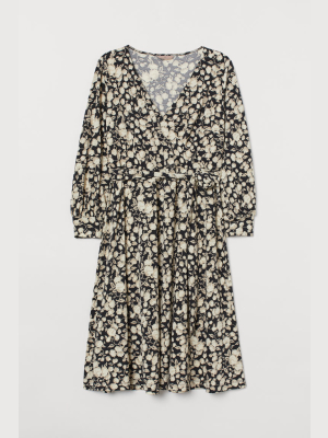 H&m+ Crêped Wrap-front Dress