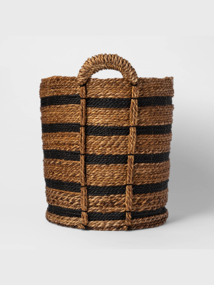 Tall Striped Basket Black/natural - Threshold™
