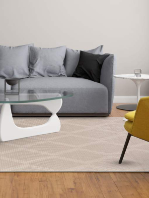 Feizy Prasad Geometric Diamonds Rug - Available In 5 Sizes - Ivory Cream