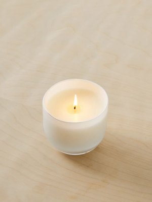 White Glass Candles