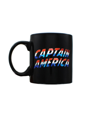 Icup, Inc. Marvel's Captain America 20oz Iridescent Shield Ceramic Mug