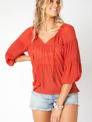 New Light Ruched Blouse