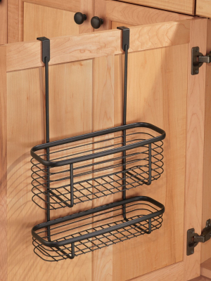 Interdesign Axis Over-the-cabinet Steel Storage Basket 16" Bronze