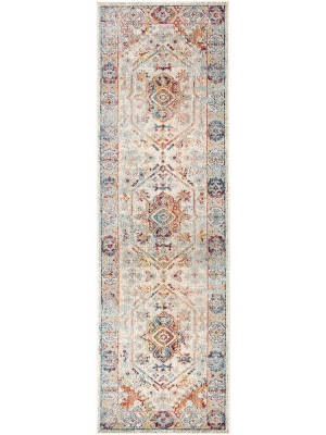 Jaipur Indie Indoor/outdoor Rug - White Swan/chili Pepper