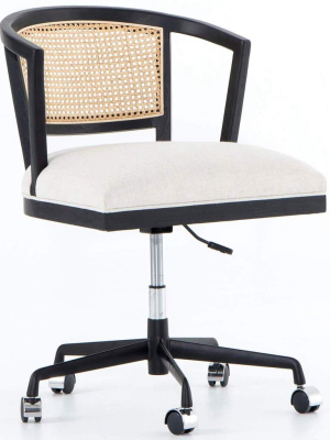Alexa Desk Chair, Brushed Ebony