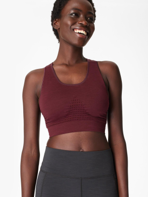 Sweaty Betty Stamina Workout Bra - Black Cherry Purple - Final Sale