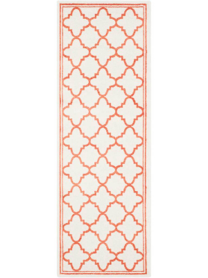 Amherst Lantern Beige/orange Runner Rug