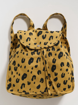 Drawstring Backpack - Leopard