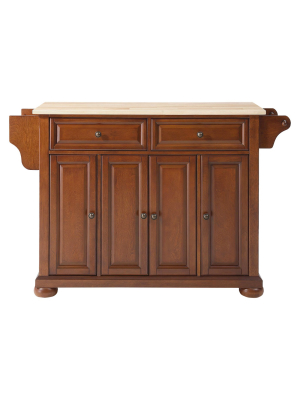 Alexandria Kitchen Island Wood/cherry - Crosley