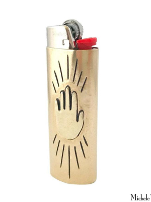 Brass Hand Lighter Case