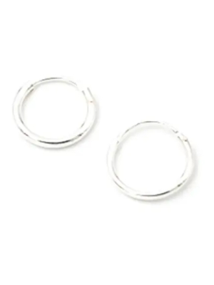 May Martin Silver Petite Hoops Large