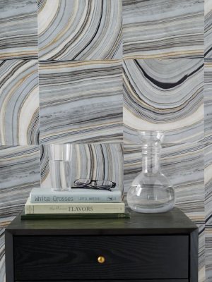 Strata Marble Tile Wallpaper