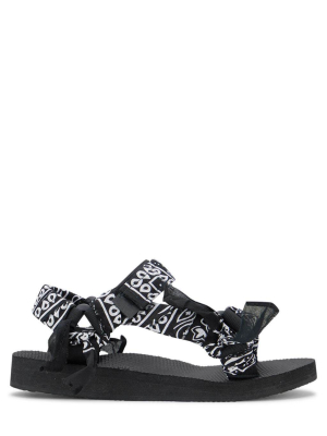 Trekky Black Bandana Sandals