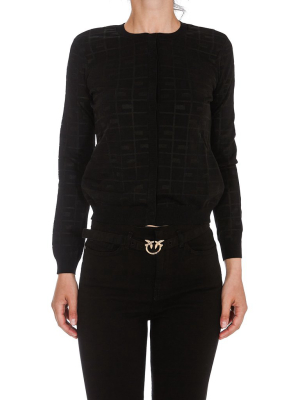 Elisabetta Franchi Allover Logo Cardigan