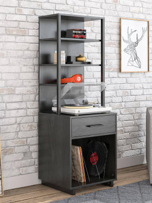 Jude Tall Vinyl Record Storage Stand - Room & Joy